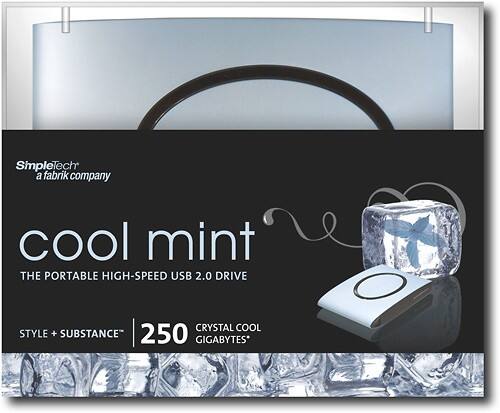 Best Buy: SimpleTech Signature Mini 250GB External Hard Drive Cool Mint ...