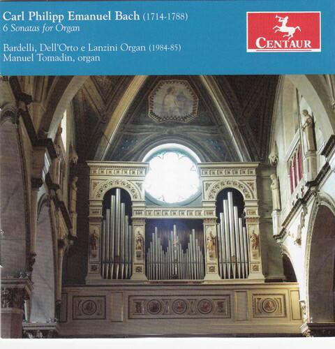 Manuel Tomadin - Carl Phillip Emanuel Bach: 6 Sonatas for Organ   - COMPACT DISCS [CD]