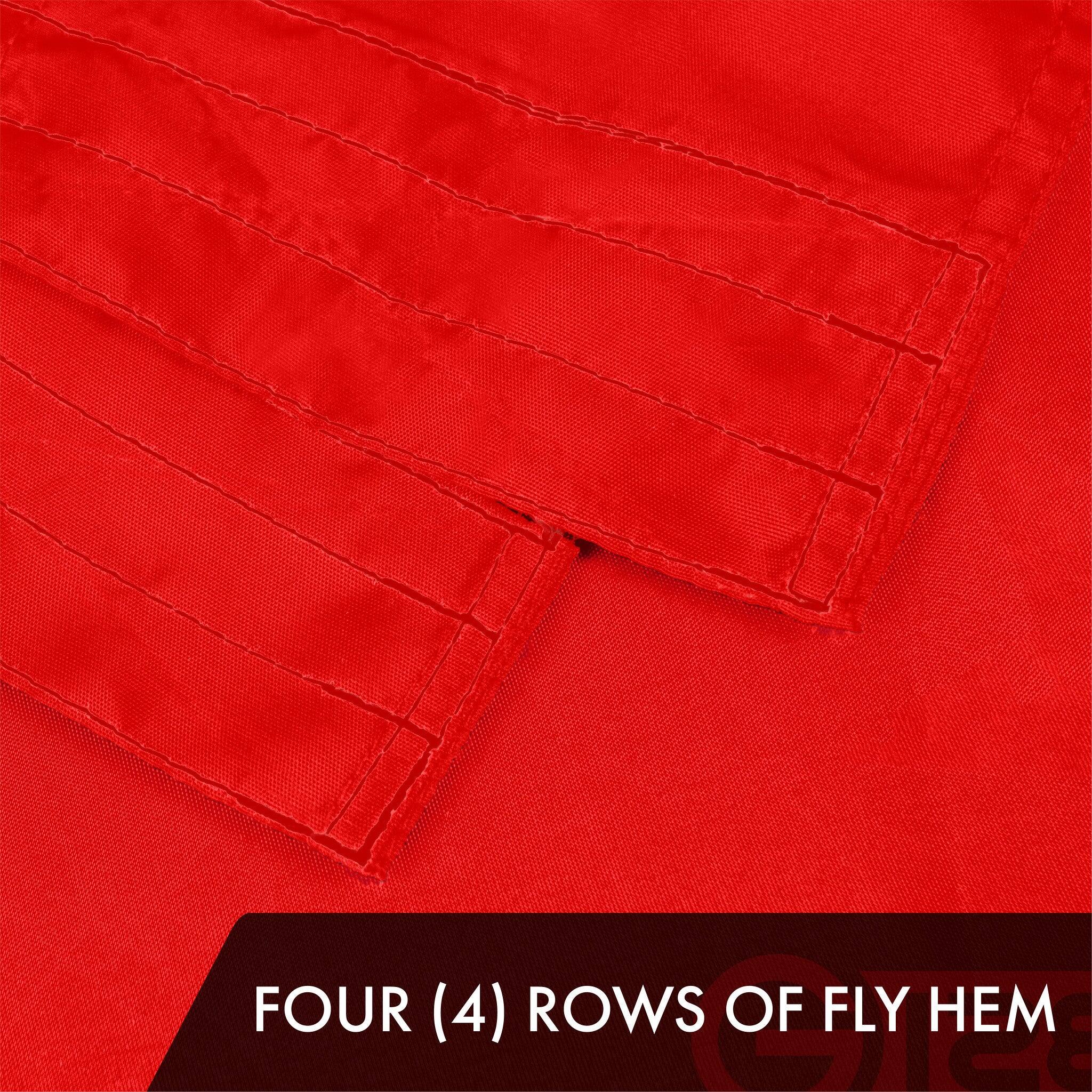 FOUR (4) ROWS OF FLY HEM