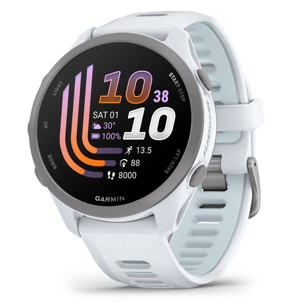 LIGHT UP DOWN 10 START-STOP 38 SAT 01 100% 30 10 13.5 8000 88 BACK-LAP FORERUNNER GARMIN