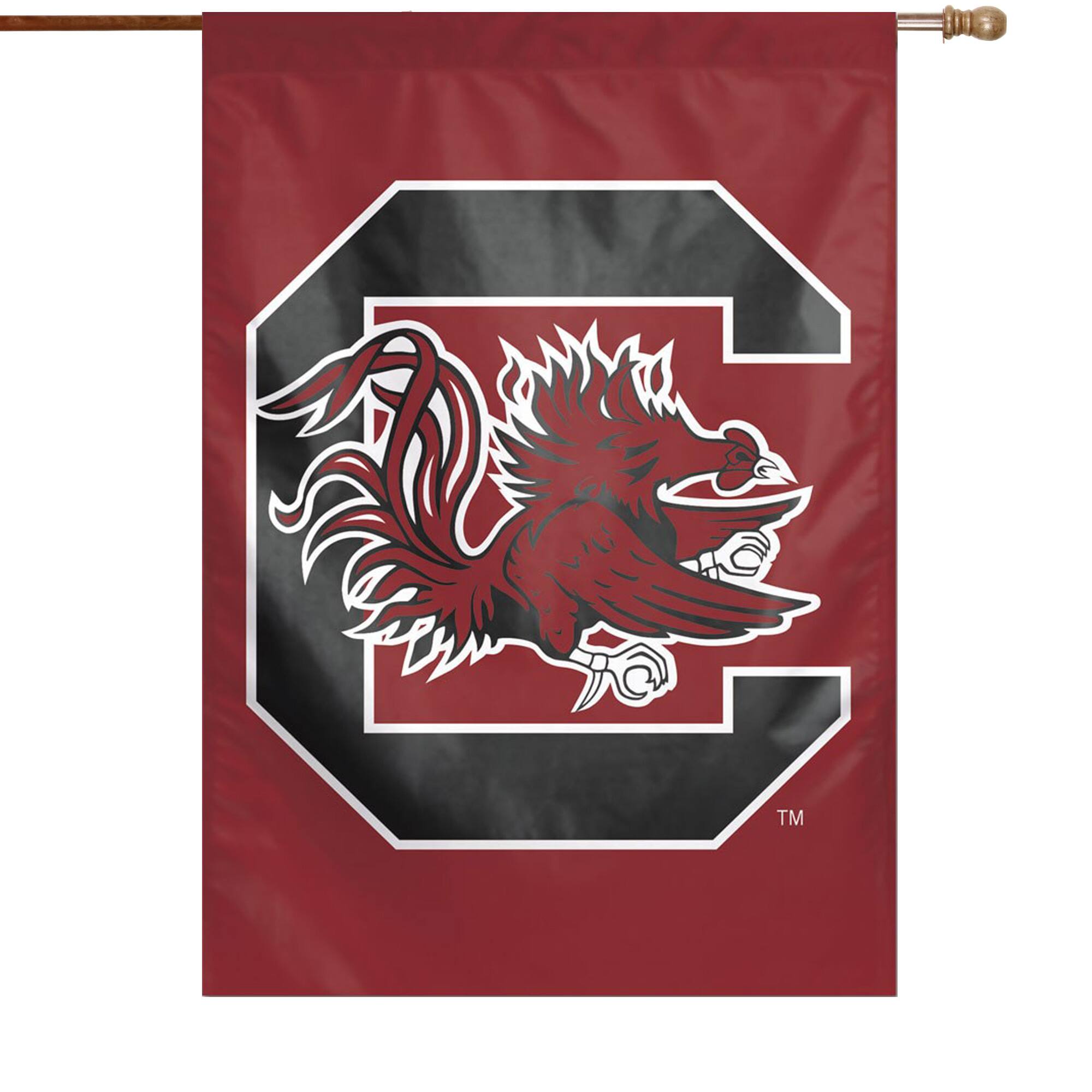 Front. WinCraft - South Carolina Gamecocks 28" x 40" Big Logo House Flag - Multicolor.