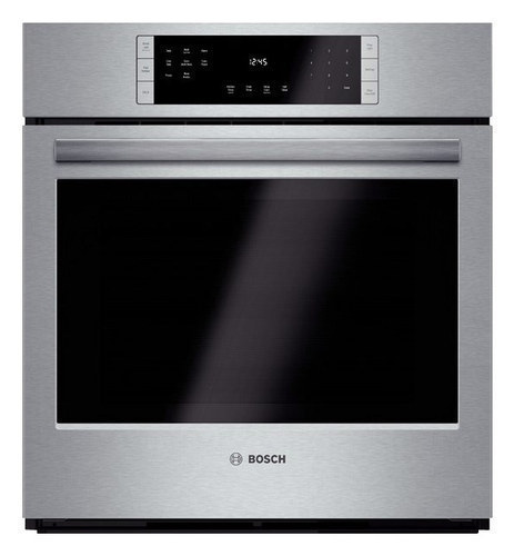 Bosch – 800 Series 27″ Built-In Single Electric Convection Wall Oven – Stainless steel