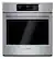 Front. Bosch - 800 Series 27" Built-In Single Electric Convection Wall Oven - Stainless steel.