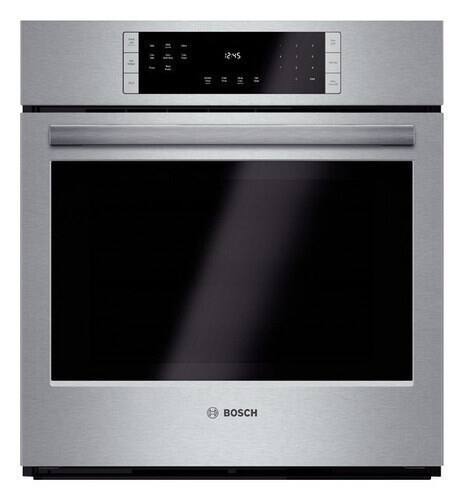 Bosch - 800 Series 27" 3.9 Cu. Ft. Built-In Single Electric True Convection Wall Oven - Stainless Steel