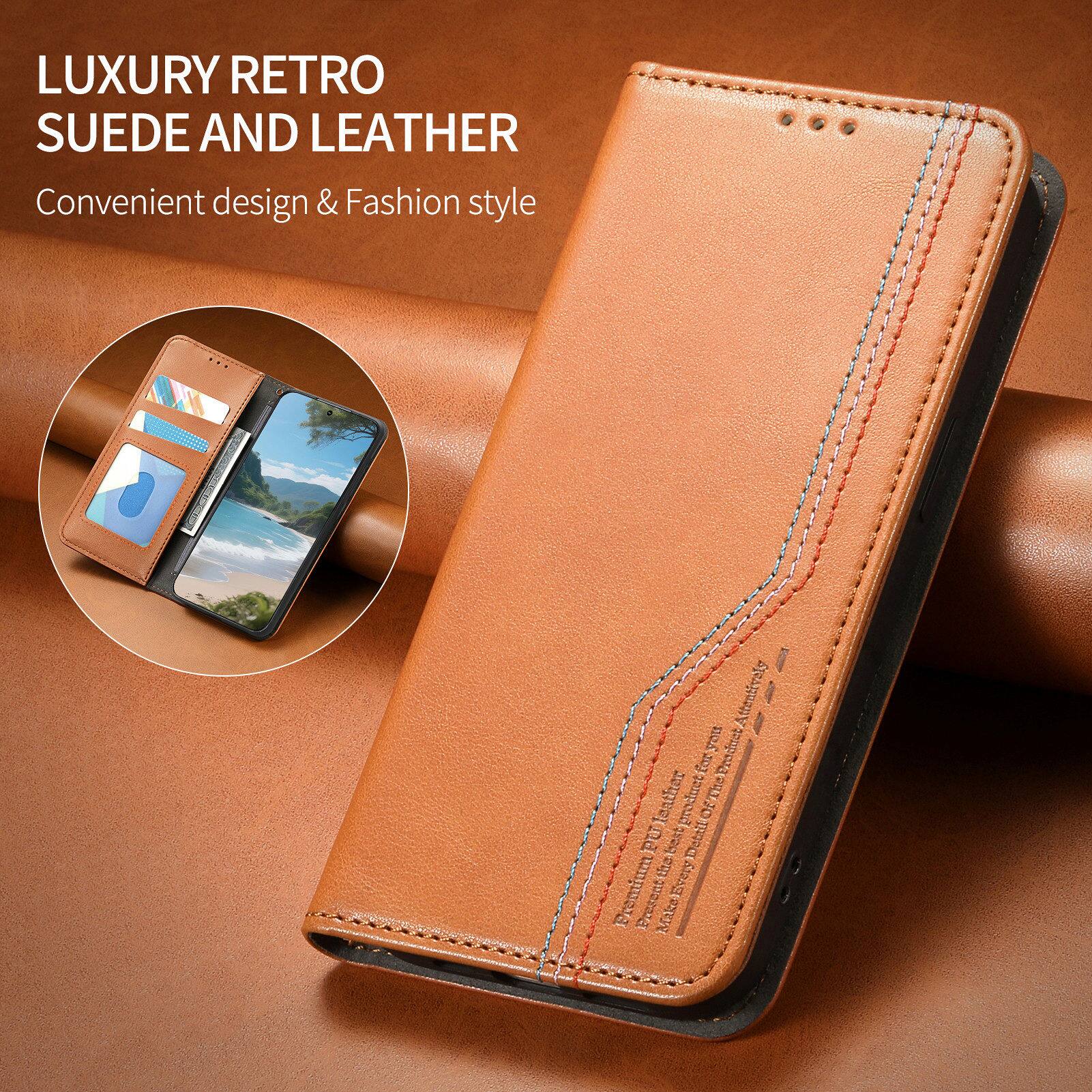 LUXURY RETRO SUEDE AND LEATHER  
Convenient design & Fashion style  

Attentively you  
E leather product 1201 OFTHo PU Eext Detail  
3 Every Premium present