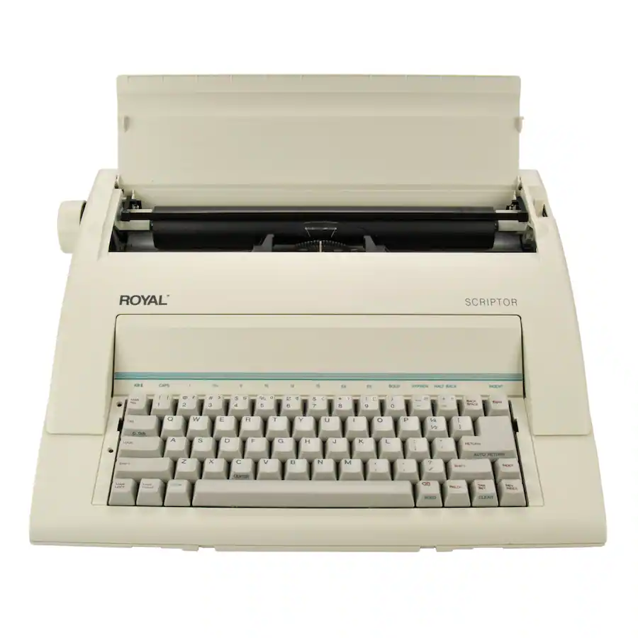 Subscript Characters Royal Scriptor Portable Electronic Typewriter White - Best Buy