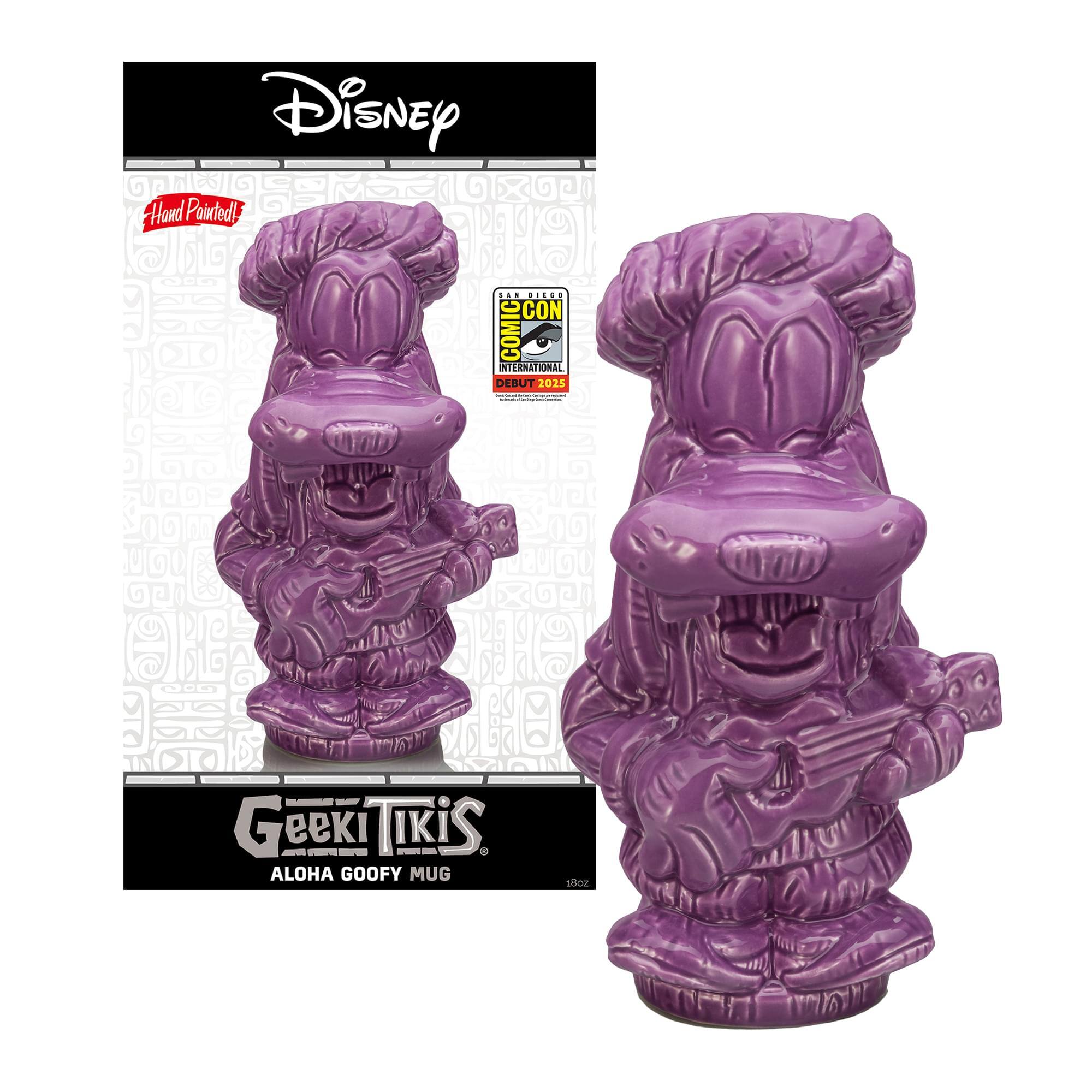 Disney Hand Painted!  
COMIC CON INTERNATIONAL DEBUT 2025  
Geek Tikis ALOHA GOOFY MUG 18oz
