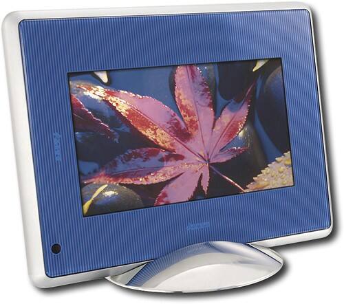 Angle Standard. Ality - Color PIXXA 7" LCD Digital Photo Frame - Blue.