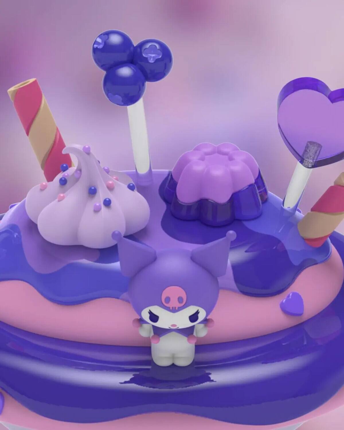 Alt View 3. PopMarket - Mighty Jaxx - Sanrio - Kandyland - Kuromi   - Collectibles - Multicolor.