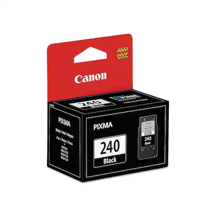 Canon PIXMA
FINE Cartridge
240 Black
Black Noir / Negro
For / Pour / Para
PIXMA MG2120
MG3120
MG4120
PG-240