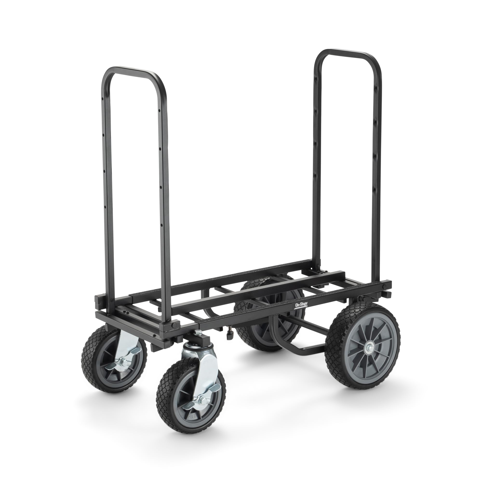 Left. On Stage Stands - On-Stage UTC5500 All-Terrain Utility Cart (Rolling Dolly Handcart, Heavy-Duty, Capacity 550LBs, Adjustable Length, - "NA".