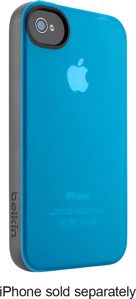 Best Buy: Belkin Grip Candy Sheer Case for Apple® iPhone® 4 and 4S Teal ...