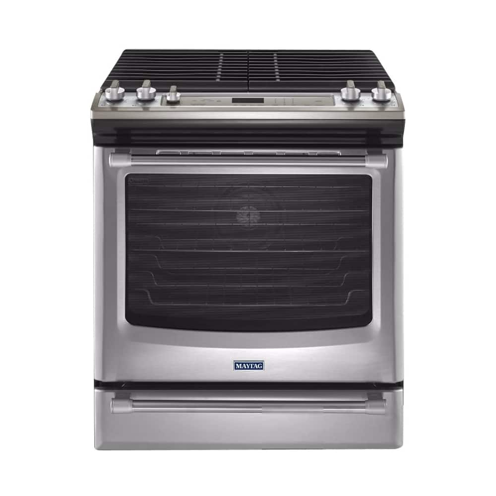 Best Buy: Maytag 5.8 Cu. Ft. Self-Cleaning Slide-In Gas Convection ...