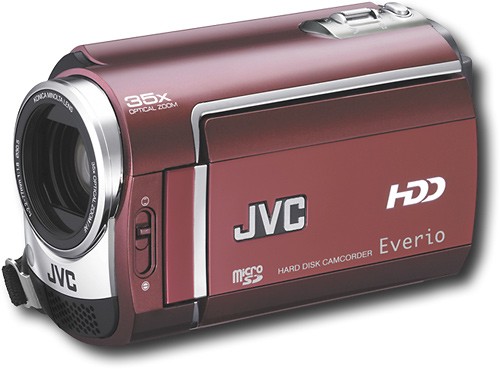 Best Buy: JVC Everio Digital Camcorder w/30GB Hard Drive Ruby Red 