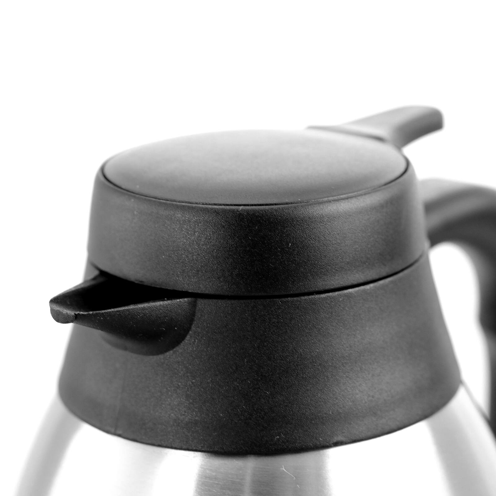Alt View 2. MegaChef - MegaChef 2L Stainless Steel Thermal Beverage Carafe for Coffee and Tea - Silver and Black.
