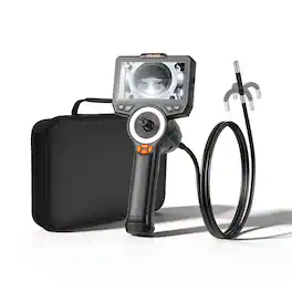 VEVOR - 4-Way Articulating Endoscope with Light, True 1080P HD Industrial Borescope Inspection Camera with Articulated Probe - Black