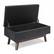 Alt View 12. Simpli Home - Owen Small Rectangular Storage Ottoman - Distressed Black.
