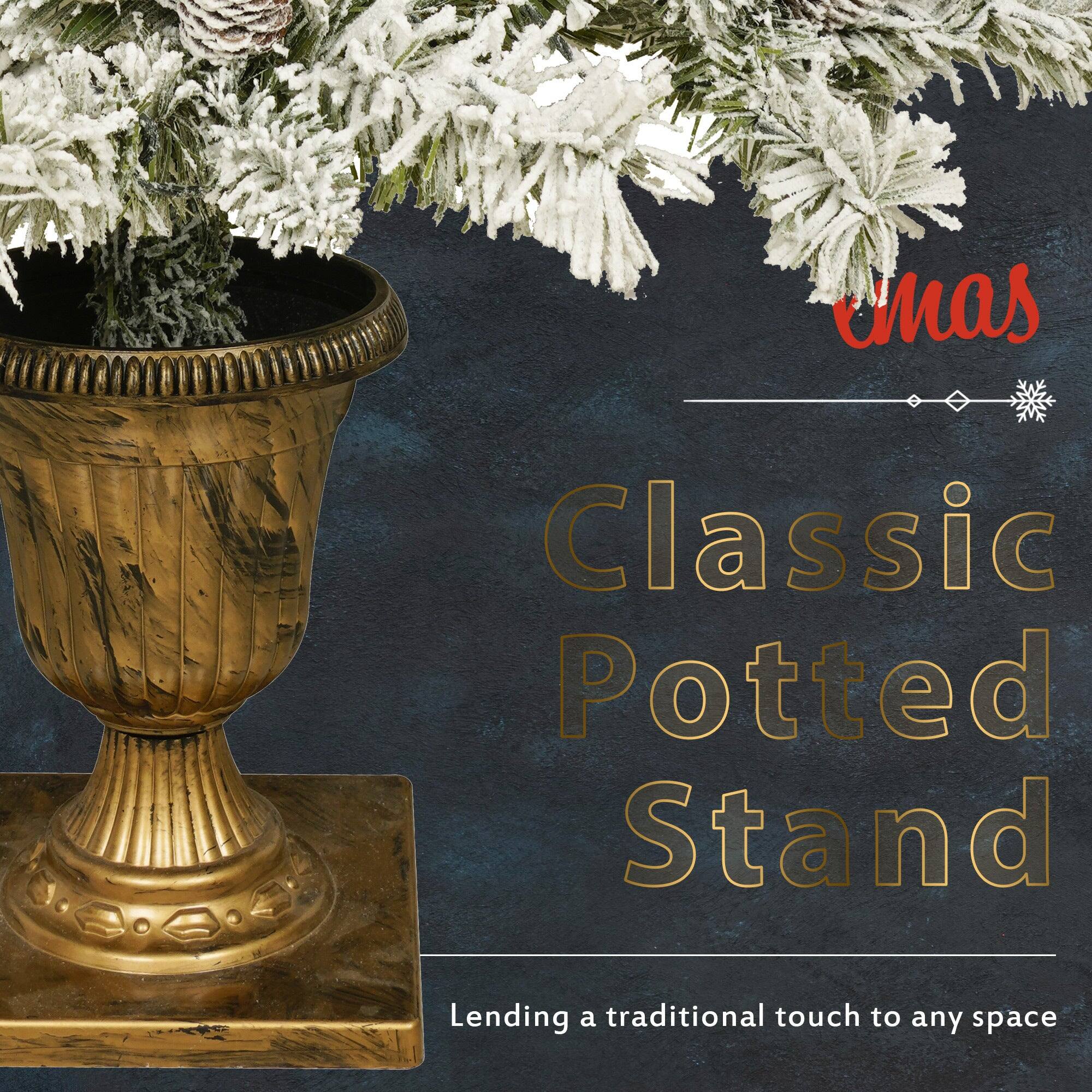 Classic Potted Stand  
Lending a traditional touch to any space