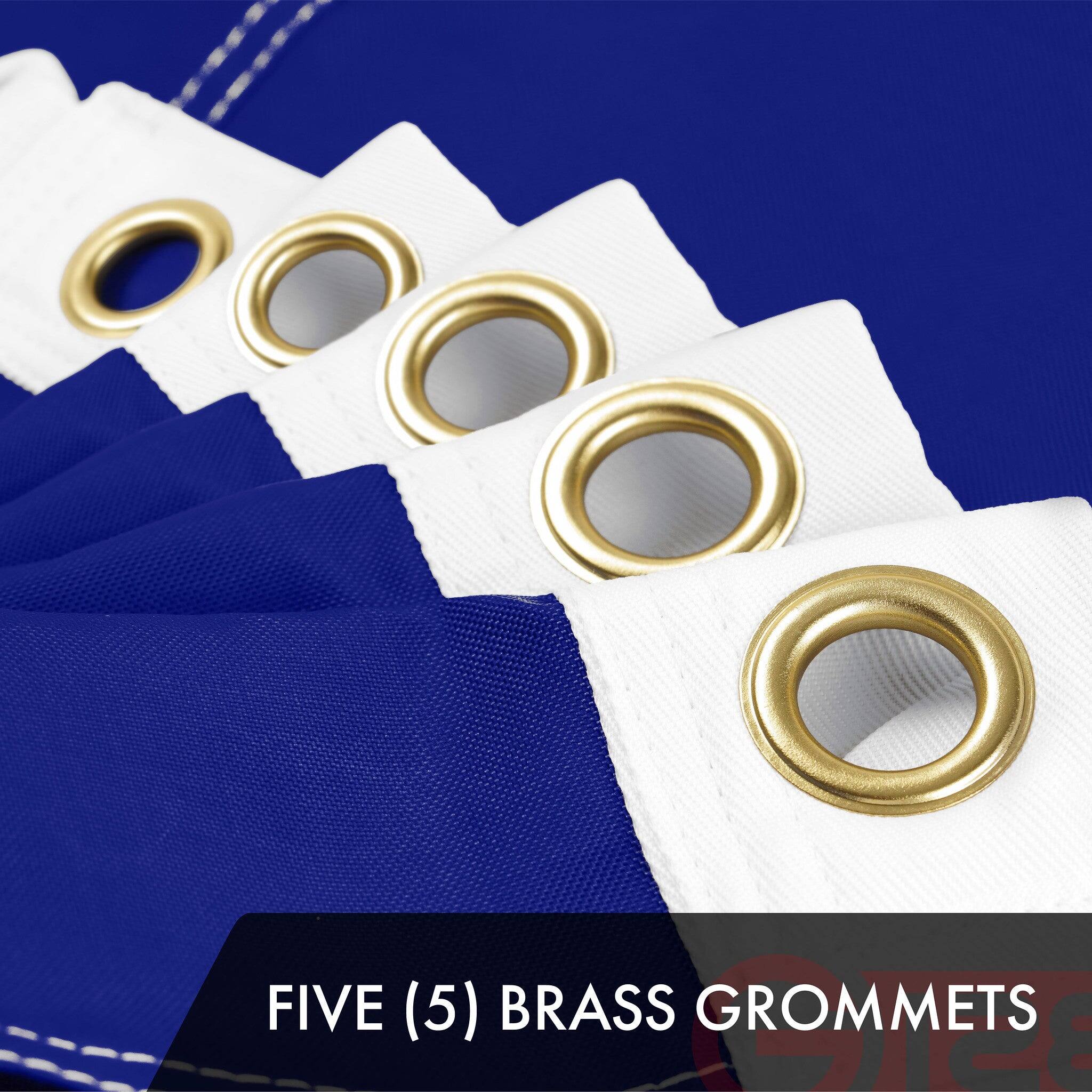 FIVE (5) BRASS GROMMETS