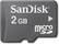 Front Standard. SanDisk - 2GB microSD Memory Card.