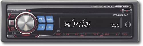 Front Standard. Alpine - 45W x 4 Apple® iPod®-Ready CD Deck.
