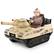 Front. Costway - Costway Electric Kids Ride On Tank with Rubber Tracks Rotatable Turret & Working Cannon - Light Camouflage.
