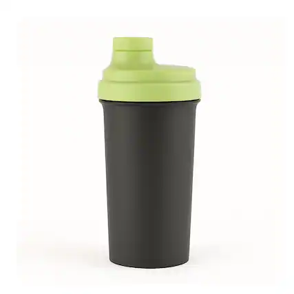 Front. Amber Sporting Goods - Shaker Glass with Cap No. 3, BPA-Free Durable Protein Mixing Bottle, Leak-Proof, Green - Green.