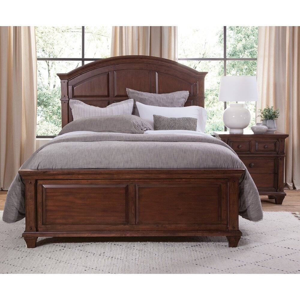 Alt View 2. American Woodcrafters - Sedona 3-Drawer Nightstand - Cinnamon Cherry - Brown.
