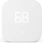 Amazon - Smart Thermostat – Save money and energy - Works with Alexa and Ring - C-wire required - White