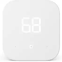 Amazon - Smart Thermostat – Save money and energy - Works with Alexa and Ring - C-wire required - White