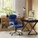 Alt View 11. CorLiving - Executive Office Chair - Blue.