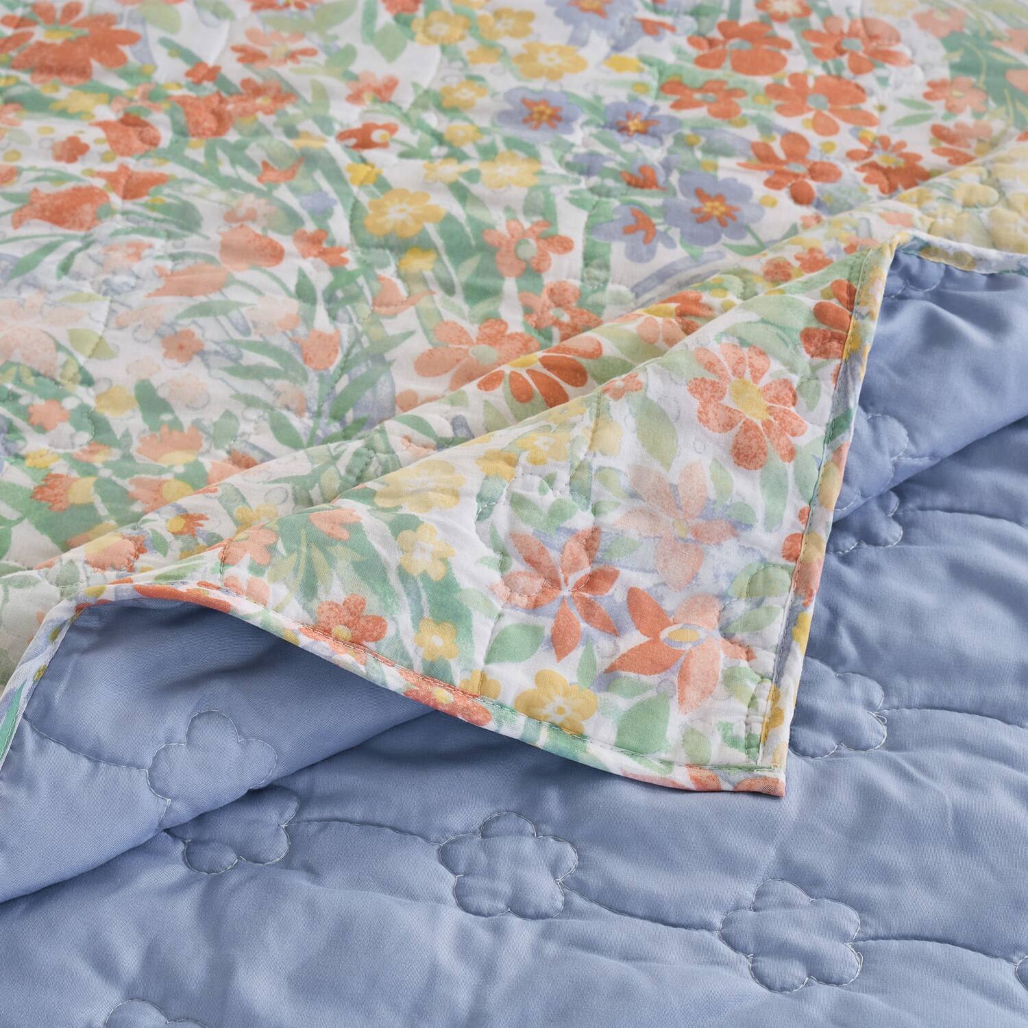 Alt View 2. Greenland Home Fashions - Greenland Home Fashions 100% Cotton Face 100% Microfiber Alice Pastel Quilt 3 Piece Set King/Cal King Pastel - Pastel.