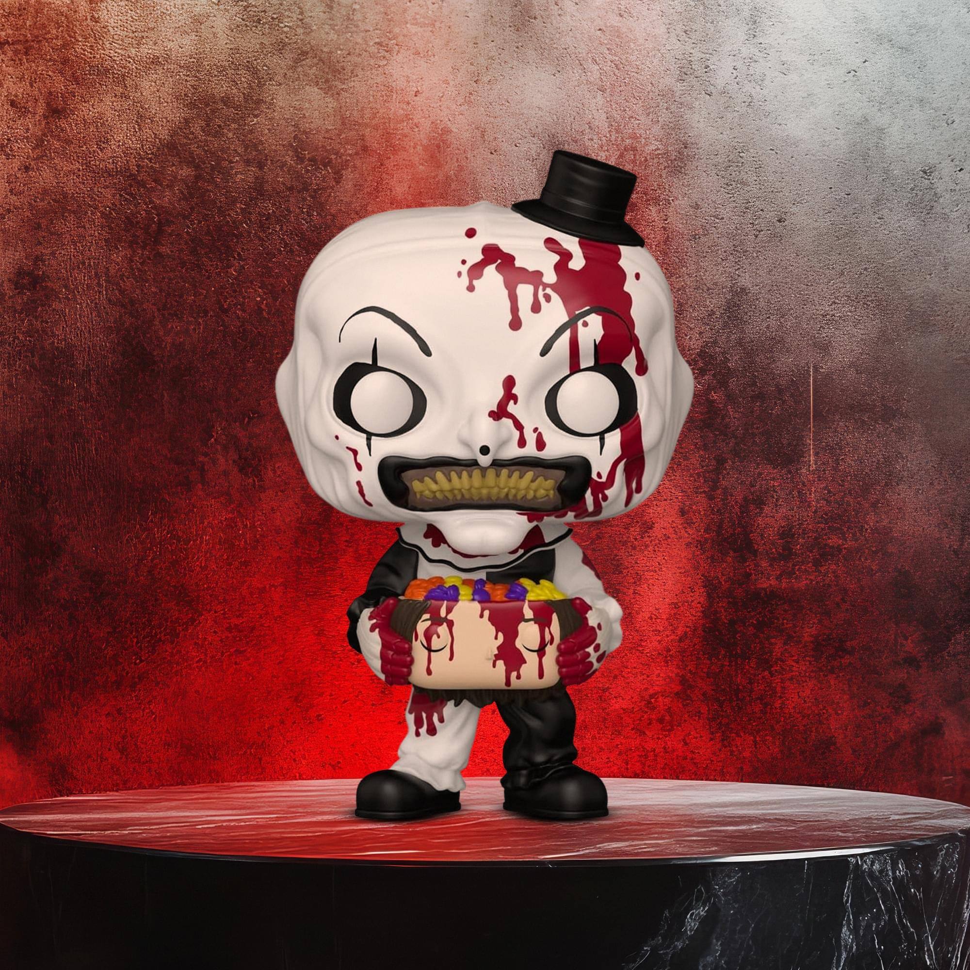 Alt View 3. Funko - Terrifier Art the Clown with Head Funko Pop! Vinyl Figure #1 - Multi-Colored.