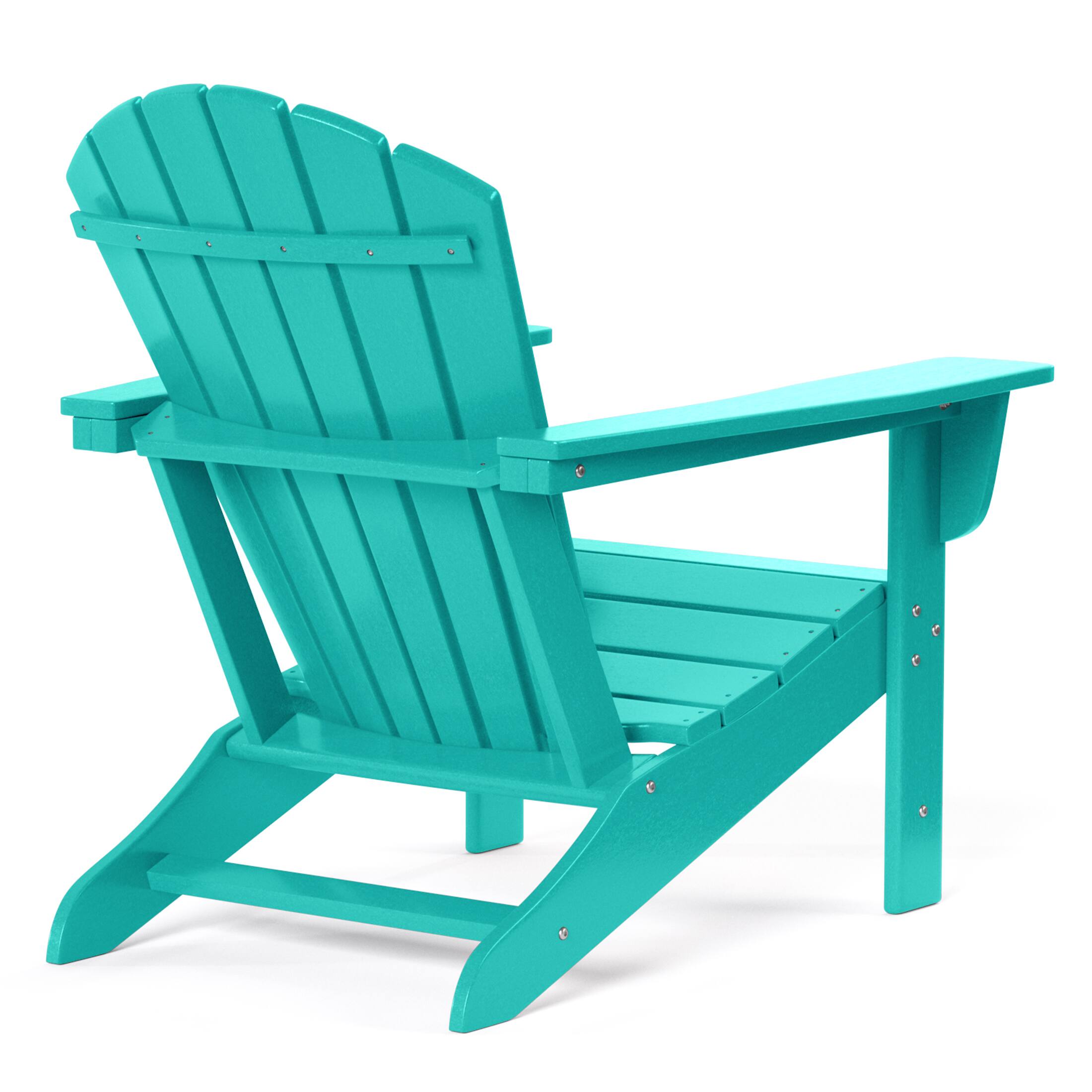 Alt View 1. WestinTrends - WestinTrends Dylan Outdoor Adirondack Chair (Set of 2) - Turquoise.