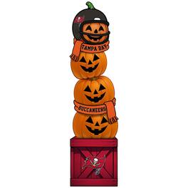 Fan Creations - Tampa Bay Buccaneers 31" Stacked Pumpkin Leaner - Multicolor