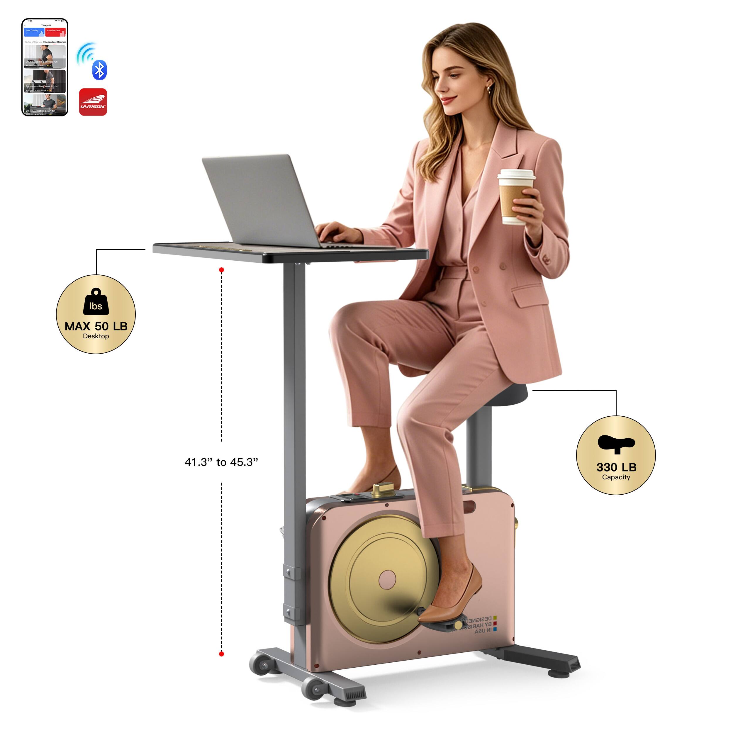 adaan lbs MAX 50 LB Desktop 41.3" to 45.3" 330 LB Capacity