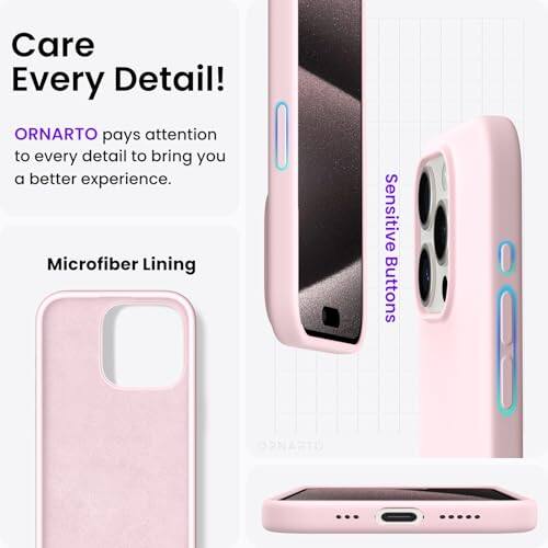 Care Every Detail! ORNARTO pays attention to every detail to bring you a better experience. Microfiber Lining Sensitive Buttons