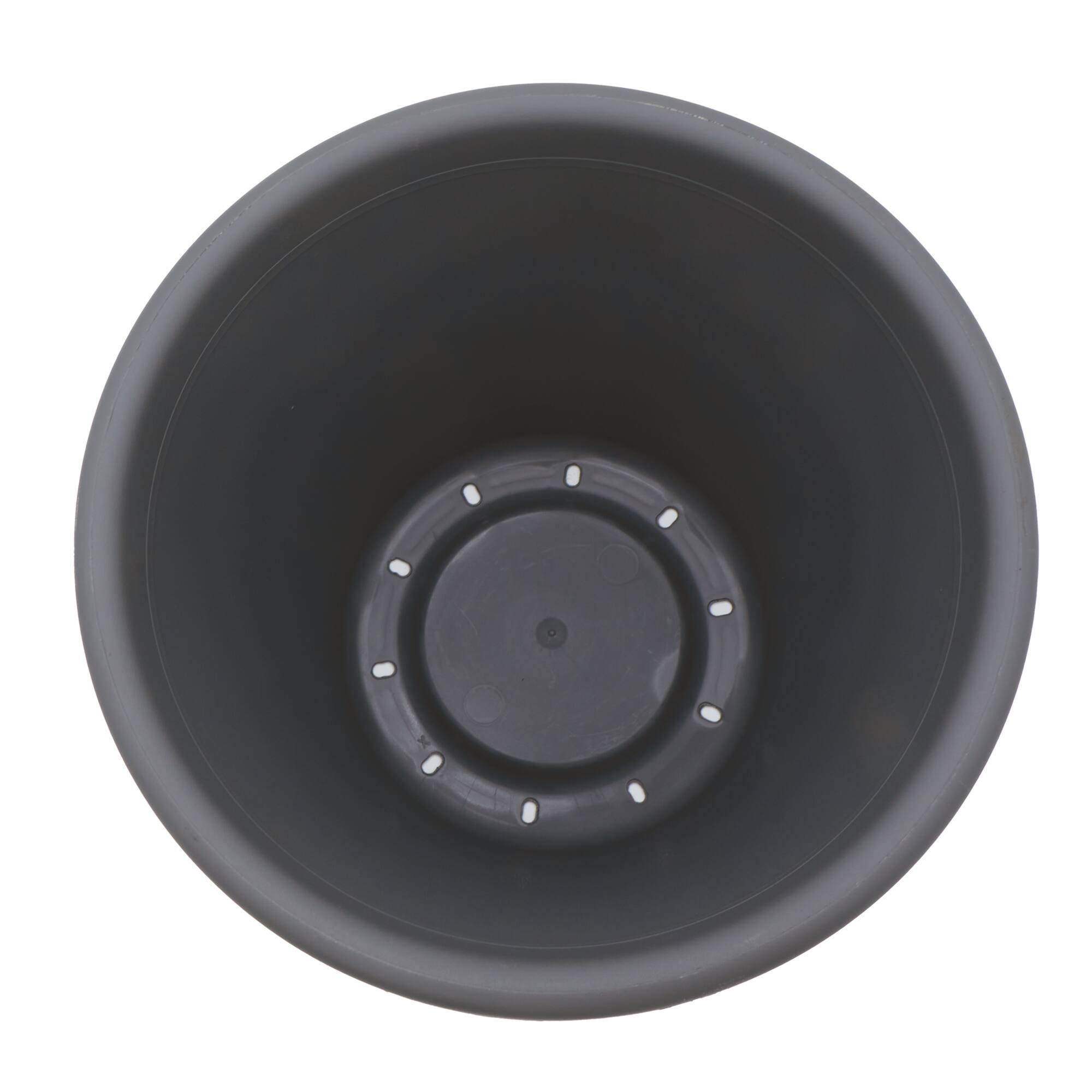 Alt View 1. The HC Companies - The HC Companies 15.5 Inch Round Classic Planter, Plastic Plant Pot, Warm Gray.