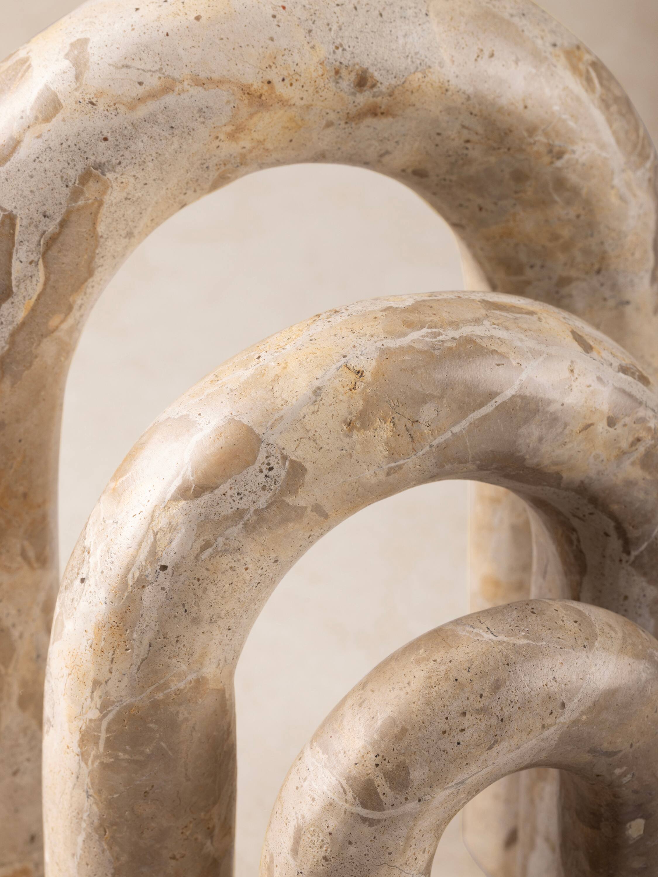 Left. GAURI KOHLI - Jubilant Decorative Objects - Shades of brown and beige.