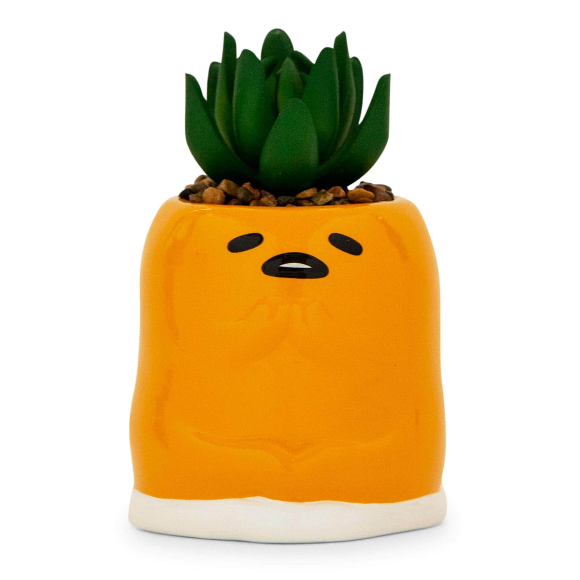 Silver Buffalo - Sanrio Gudetama Meditation 3-Inch Mini Planter With Artificial Succulent - Yellow price history on PriceWatchPro