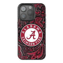 Keyscaper - NCAA - Alabama Crimson Tide Paisley Bling iPhone Case - 15 - Black