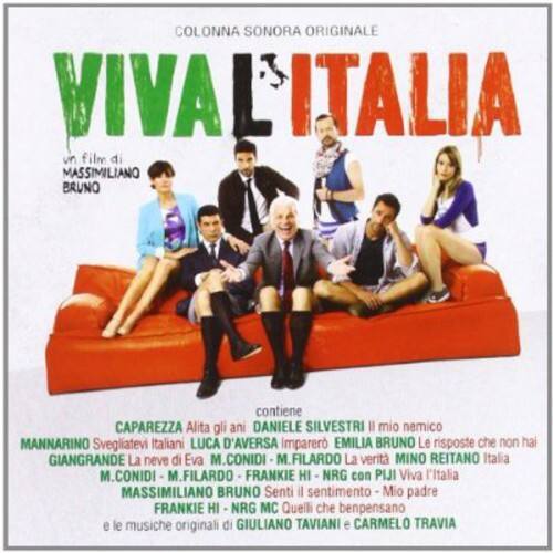 COLONNA SONORA ORIGINALE  
VIVA L'ITALIA  
un film di MASSIMILIANO BRUNO  

contiene  
CAPAREZZA Alita gli ani  
DANIELE SILVESTRI Il mio nemico  
MANNARINO Svegliatevi Italiani  
LUCA D'AVERSA Imparer  
EMILIA BRUNO Le risposte che non hai  
GIANGRANDE La neve di Eva  
M. CONIDI - M. FILARDO La verità  
MINO REITANO Italia  
MASSIMILIANO BRUNO Senti il sentimento - Mio padre  
FRANKIE HI - NRG con PIJI Viva l'Italia  
FRANKIE HI - NRG Quelli che benpensano  

e le musiche originali di GIULIANO TAVIANI e CARMELO TRAVIA
