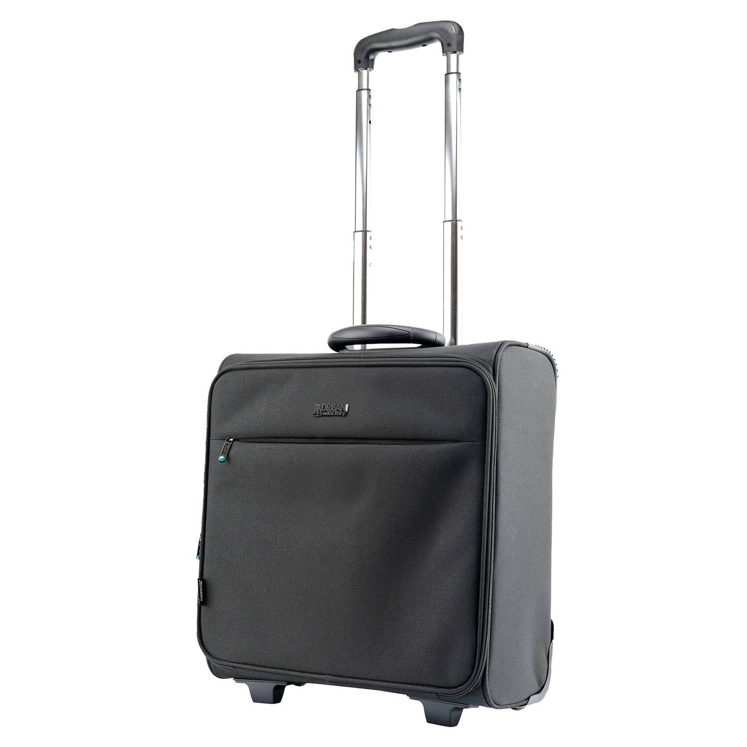 Back. Urban Factory - Up to 16" DAILEE Foam-Reinforced 2-Wheel 48H Trolley with Laptop and Clothing Compartments, Water Repellent - Black.