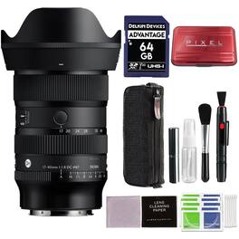 Sigma - 17-40mm f/1.8 DC Art Lens for L-Mount with Advanced Accessory and Travel Bundle | 214969 | 17-40mm L Mount Lens