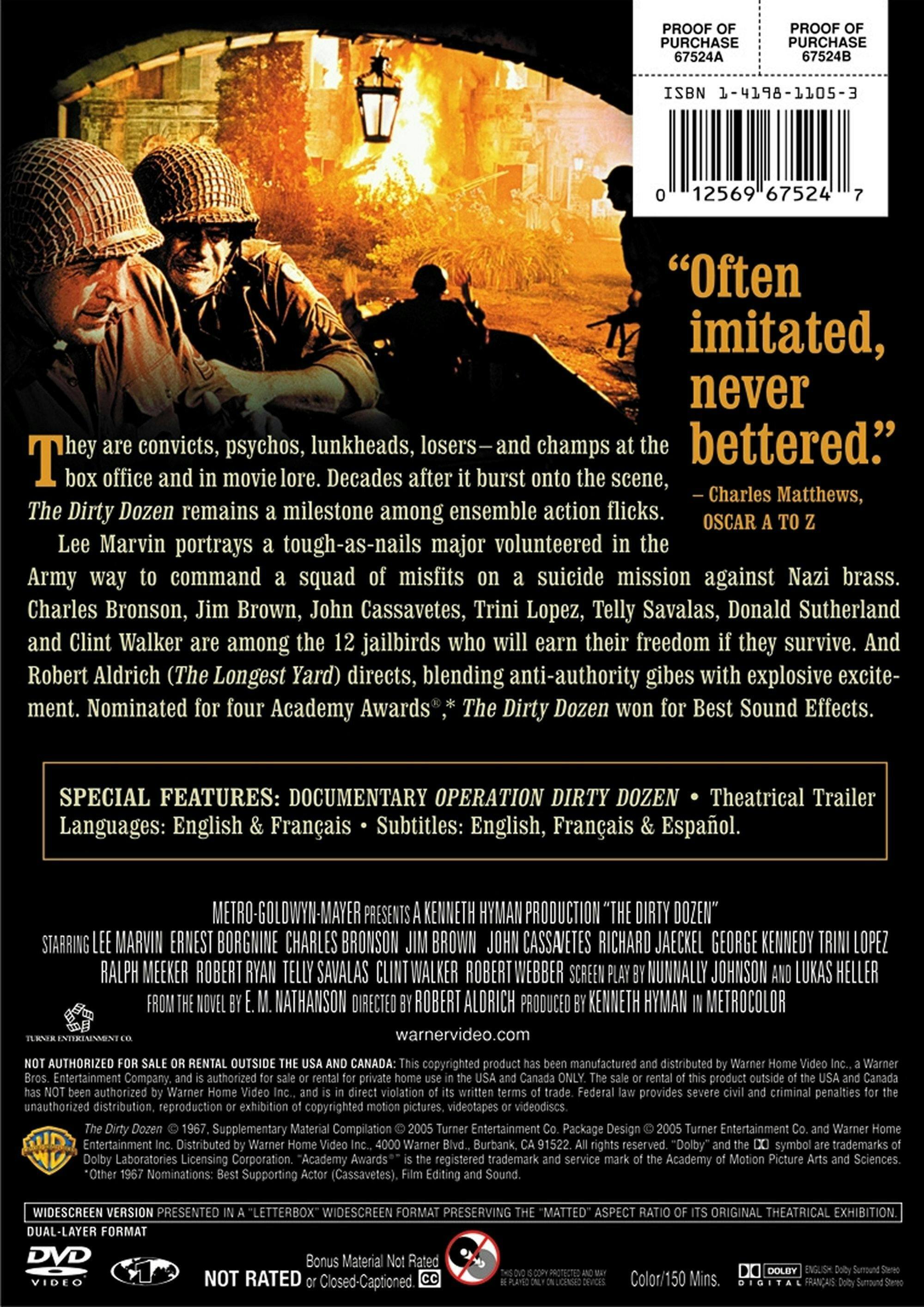 Angle. The Dirty Dozen [DVD].