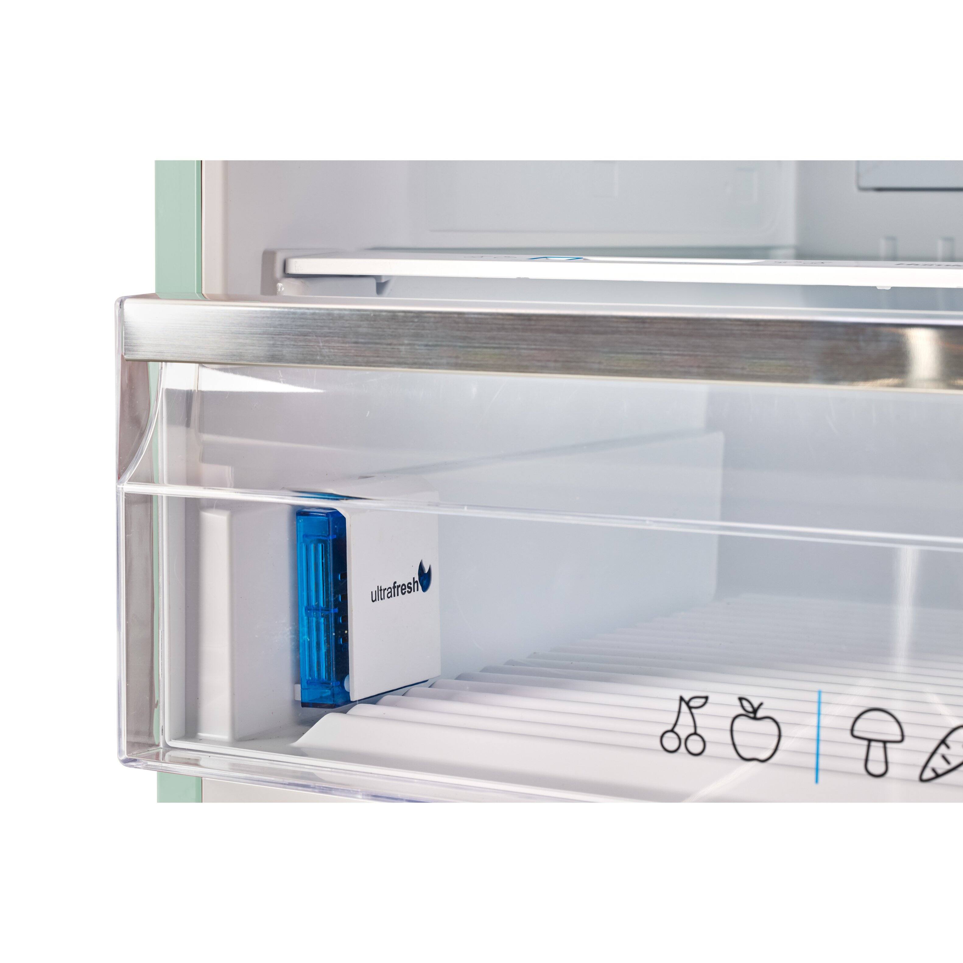Alt View 4. Unique Appliances - 28 in. Wide Classic Retro 16.7 cu.ft Bottom Freezer Counter Depth Refrigerator - Summer Mint Green.