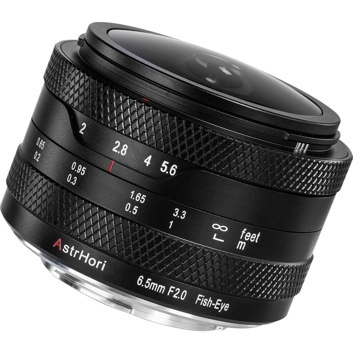 2 0.65 2.8 0.2 4 0.95 5.6 0.3 1.65 0.5 3.3 1 8 feet m AstrHori 6.5mm F2.0 Fish-Eye