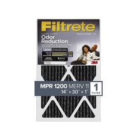 Filtrete - Odor Reduction 30 in. W X 14 in. H X 1 in. D Carbon 1200 MPR Pleated Air Filter 1 pk