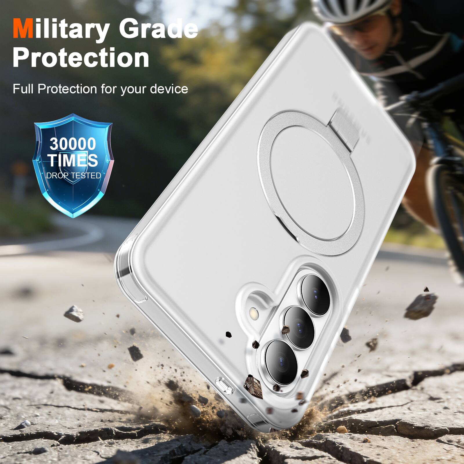 Military Grade Protection  
Full Protection for your device  
30000 TIMES DROP TESTED