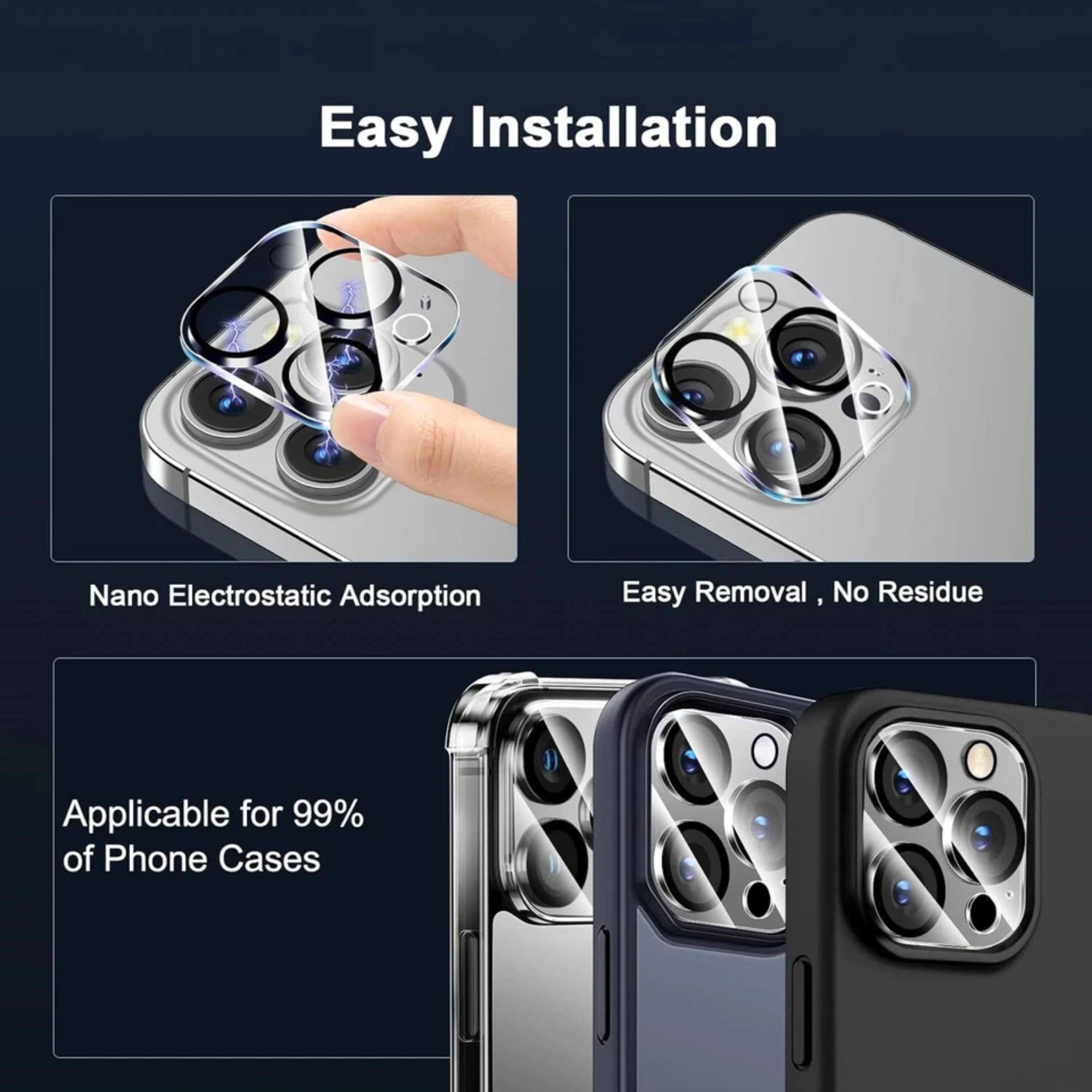 Easy Installation  
Nano Electrostatic Adsorption  
Easy Removal, No Residue  
Applicable for 99% of Phone Cases
